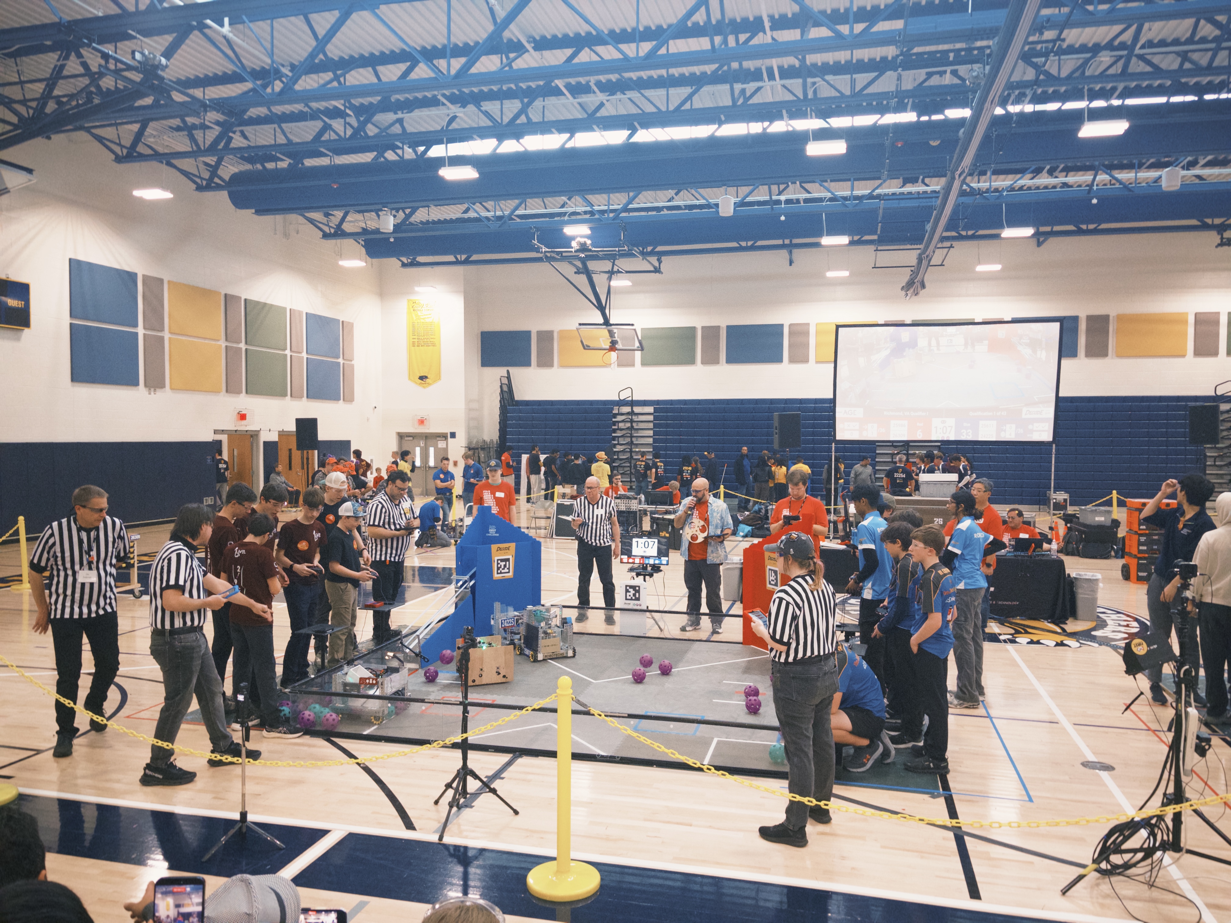 Teams gathered at the competition